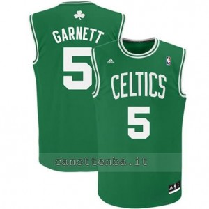 canotta #5 kevin garnett boston celtics revolution 30 verde