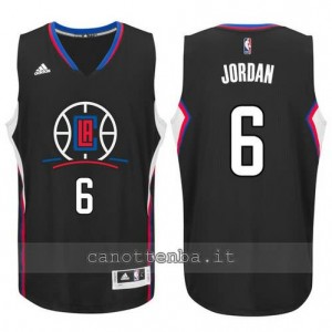 canotta DeAndre jordan #6 los angeles clippers 2015-2016 nero