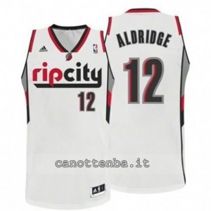canotta LaMarcus aldridge #12 portland trail blazers revolution 30 bianca