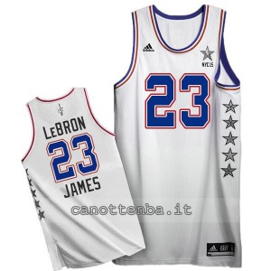 canotta LeBron james nba all star 2015 bianca