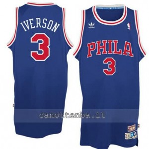 canotta allen iverson #3 philadelphia 76ers blu