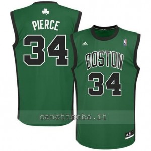 canotta alternato paul pierce #34 boston celtics verde