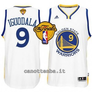 canotta andre iguodala #9 golden state warriors finale 2015 bianca