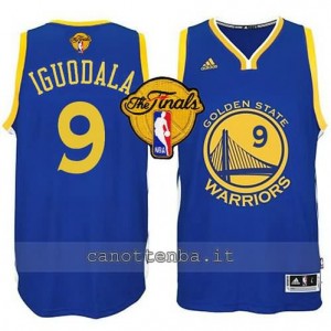 canotta andre iguodala #9 golden state warriors finale 2015 blu