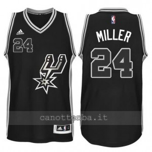 canotta andre miller #24 san antonio spurs 2015-2016 nero