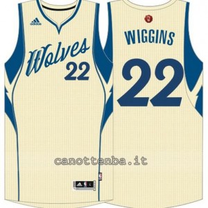 canotta andrew wiggins #22 minnesota timberwolves natale 2015 giallo