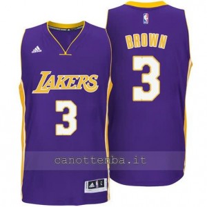 canotta anthony brown #3 los angeles lakers 2014-2015 porpora