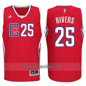 canotta austin rivers #25 los angeles clippers 2015-2016 rosso