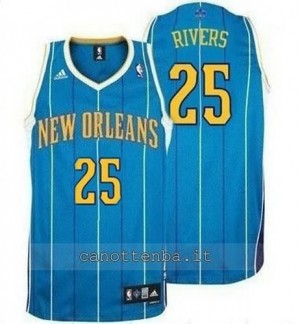 canotta austin rivers #25 new orleans hornets revolution 30 blu