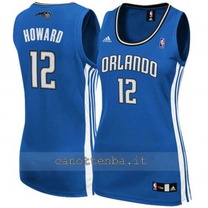 canotta nba donna orlando magic dwight howard #12 blu