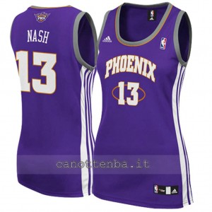 canotta nba donna steve nash #13 phoenix suns porpora