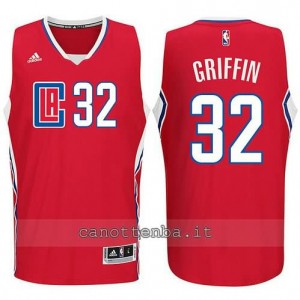 canotta blake griffin #32 los angeles clippers 2015-2016 rosso