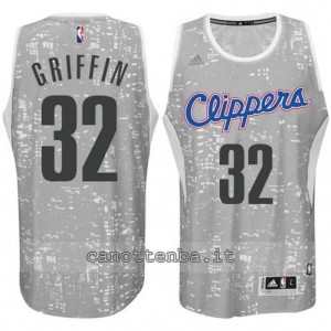canotta blake griffin #32 los angeles clippers lights grigio