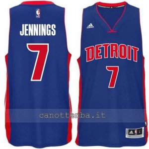 canotta brandon knight #7 detroit pistons 2014-2015 blu