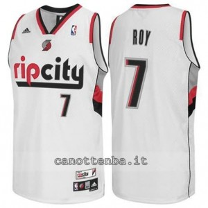 canotta brandon roy #7 portland trail blazers revolution 30 bianca