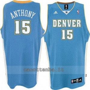 canotta carmelo anthony #15 denver nuggets blu
