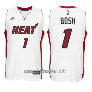 canotta chris bosh #1 miami heat 2014-2015 bianca