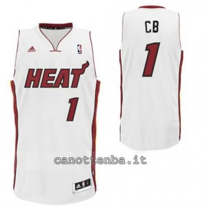 canotta chris bosh #1 miami heat revolution 30 bianca