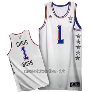 canotta chris bosh #1 nba all star 2015 bianca