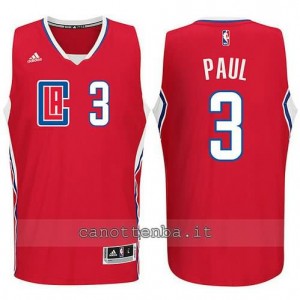 canotta chris paul #3 los angeles clippers 2015-2016 rosso