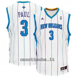 canotta chris paul #3 new orleans hornets revolution 30 bianca