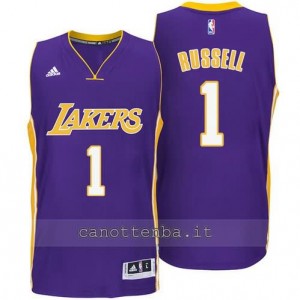 canotta d'angelo russell #1 los angeles lakers 2014-2015 porpora