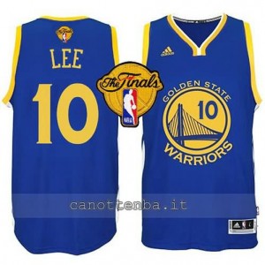 canotta david lee #10 golden state warriors finale 2015 blu