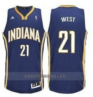 canotta david west #21 indiana pacers revolution 30 blu
