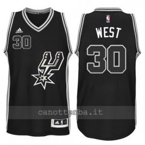 canotta david west #30 san antonio spurs 2015-2016 nero