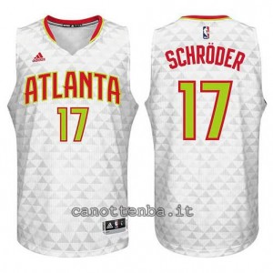 canotta dennis schroder #17 atlanta hawks 2015-2016 bianca