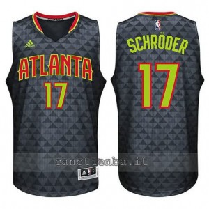 canotta dennis schroder #17 atlanta hawks 2015-2016 nero