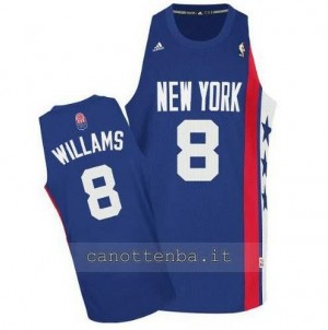 canotta deron williams #8 brooklyn nets retro blu