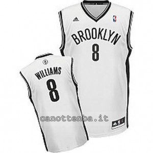 canotta deron williams #8 brooklyn nets revolution 30 bianca