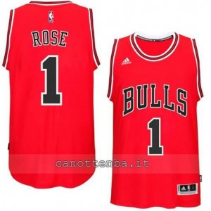 canotta derrick rose #1 chicago bulls 2014-2015 rosso
