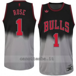 canotta derrick rose #1 chicago bulls moda grigio