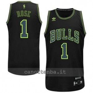 canotta derrick rose #1 chicago bulls revolution 30 nero