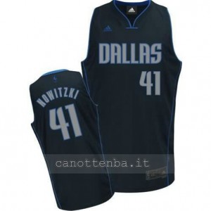 canotta dirk nowitzki #41 dallas mavericks navy blu