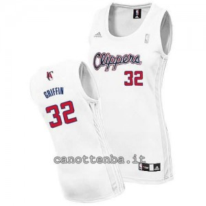 canotta donna blake griffin #32 los angeles clippers bianca
