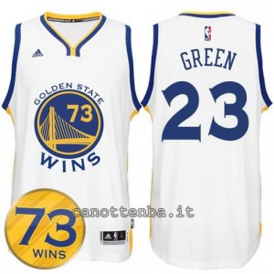 canotta draymond green #23 golden state warriors 73 wins 2016 bianca