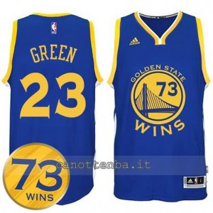 canotta draymond green #23 golden state warriors 73 wins 2016 blu