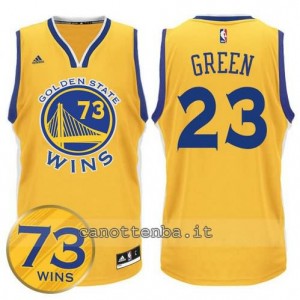 canotta draymond green #23 golden state warriors 73 wins 2016 giallo