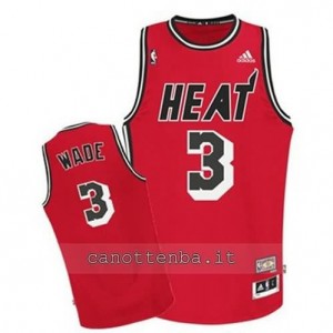 canotta dwayne wade #3 miami heat classico rosso