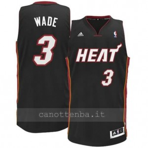 canotta dwayne wade #3 miami heat revolution 30 nero