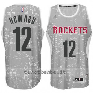 canotta dwight howard #12 houston rockets lights grigio
