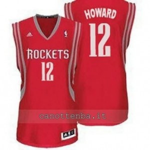 canotta dwight howard #12 houston rockets revolution 30 rosso