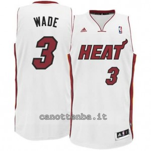 canotta dwyane wade #3 miami heat revolution 30 bianca