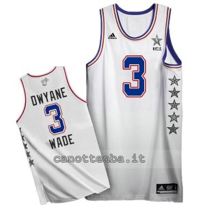 canotta dwyane wade #3 nba all star 2015 bianca