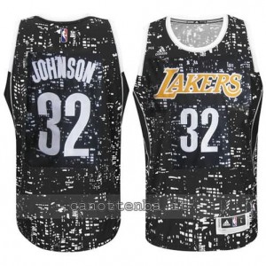 canotta earvin johnson #32 los angeles lakers lights nero