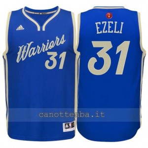canotta festus ezeli #31 golden state warriors natale 2015 blu