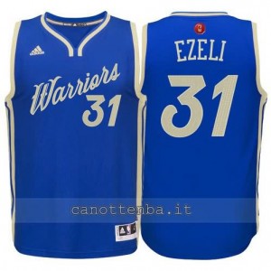 canotta festus ezeli #31 golden state warriors natale 2015 blu